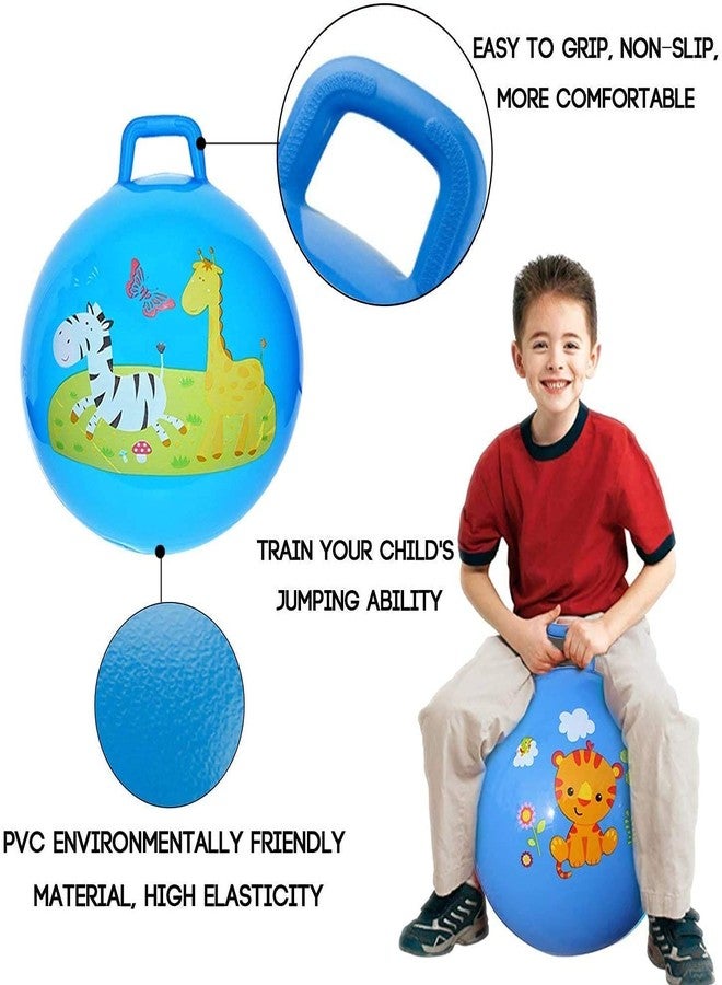 Mokshith Inflatable Sit and Bounce Rubber Bubble Hop Ball for Kids. Hopper Jump N Bounce Handle Ride-on Toy Bouncy for Kids, Hopping/Bouncing/Jump Balls for Child (Multi-Color) (Medium) - Image 3